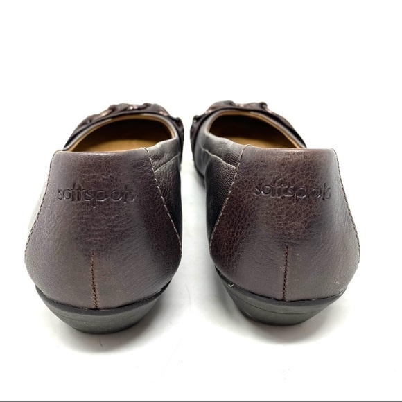 Softspots Posie Copper leather flats NARROW - Picture 5 of 8